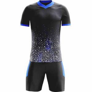 ชุดฟุตบอลคุณภาพสูงสุดของไทย ดีไซน์ล่าสุด เสื้อฟุตบอลสโมสรยอดนิยมสั่งทำได้ ระบายอากาศได้ดีสำหรับผู้ใหญ่ แบบสั้น พิมพ์ลายแบบซับลิเมชั่น - Product Image 3