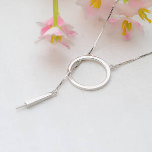 Colgante de Plata S925 con Cadena Vacía para Colgar, Collar de Perlas DIY para Mujer, Accesorios y Componentes de Joyería Personalizados - Product Image 3