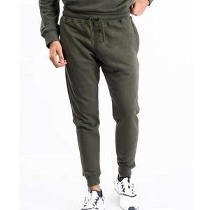 Conjunto Deportivo Casual para Hombre, Sudadera de Cuello Redondo y Pantalones Jogger, Color Verde Oliva Sólido, Manga Larga, Cintura Elástica, Largo hasta el Tobillo - Product Image 4