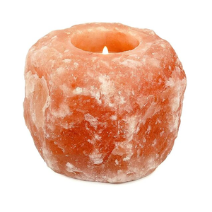 Portavelas de Sal Rosa del Himalaya Natural – Portavelas de Cristal de Sal Tallado a Mano para Decoración del Hogar, Meditación, Venta al por Mayor - Product Image 6