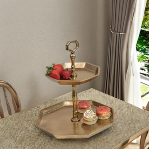 Soporte para Pasteles Indio con el Último Estilo para Decoración de Mesa en Fiestas de Cumpleaños en Casa, Uso en Hoteles y Restaurantes, Suministro al por Mayor - Product Image 2