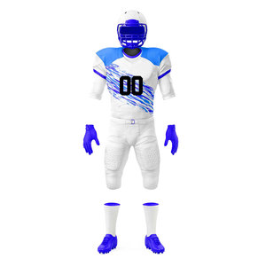 เสื้อฟุตบอลอเมริกันแบบซับลิเมชั่นสั่งทำพิเศษ ชุดทีมคุณภาพพรีเมียม อุปกรณ์นักกีฬาแบบปรับแต่งได้  ย้อมสีแบบซับลิเมชั่นเต็มตัว - Product Image 1