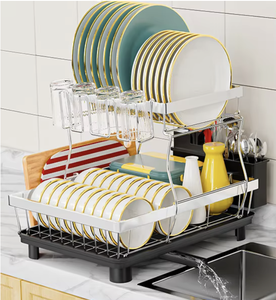 Organisateur de placard sous évier réglable à double niveau en métal avec tiroir coulissant OEM/ODM Vietnam - Product Image 4