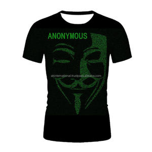 Camiseta de poliéster de alta calidad 100% cuello hombres camisa Casual transpirable algodón Deporte Camiseta en Stock - Product Image 2