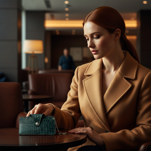 Estuche para Gafas de Sol y Lentes de Vista WRIZA de Cuero Genuino para Hombre y Mujer, Delgado y Suave, con Logotipo Personalizado - Product Image 4