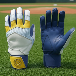 Gants de frappeur de baseball en cuir de haute qualité, pour joueurs professionnels, durables et légers - Product Image 1