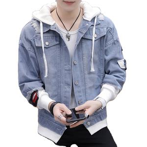 แจ็กเก็ตยีนส์แบบเรียบผ้าแคนวาสสำหรับผู้ชายผ้าฝ้าย100% สำหรับฤดูหนาวกำหนดเองได้ - Product Image 4