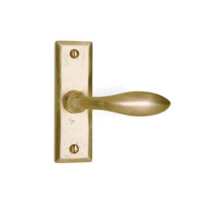 Poignée de porte tendance avec verrouillage, nouveau design moderne pour hôtel, villa, chambre, salon, en métal durable, laiton massif - Product Image 2