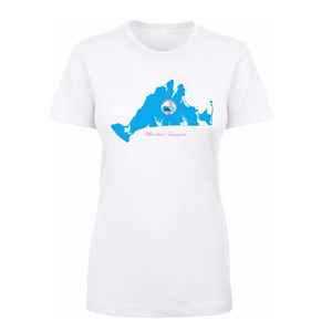 T-shirt pour femme Jack and Jill Martha Vineyard, manches courtes, imprimé graphique, coton, col rond, OEM, vente en gros, en vrac - Product Image 1
