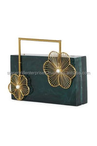 กระเป๋าคลัทช์เรซินอีพ็อกซี่สำหรับงานราตรีแนวโบราณสำหรับตกแต่งงานแต่งงานและของขวัญ - Product Image 5