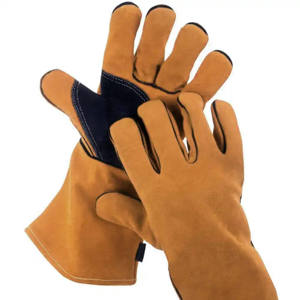 Full Palm Safety Industrial <b>Gloves</b> for Construction Abrasion Resistant Goat Grain Leather Canadian Rigger - Product Image 5
