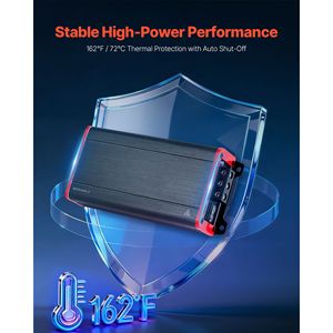 Amplificateur audio de voiture 4 canaux, bridable, 272W@4 Ohm/400W@2 Ohm, pleine gamme, mono - Product Image 4