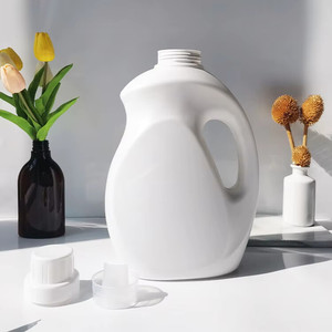 Bouteilles de détergent en plastique HDPE carrées de haute qualité, personnalisées en couleur, avec bouchon à vis, vides, sérigraphiées, Unalilia, SF1-3, 2L, 3L, 5L - Product Image 1