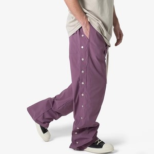 Customized High Quality Unisex Casual Twill Mid Waist Nylon Sweatpants <b>Baggy</b> Windbreaker <b>Track</b> <b>Pants</b> Plus Size Wide Leg - Product Image 2