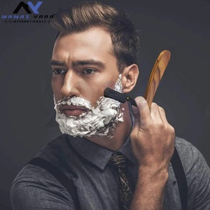 Rasoir de barbier professionnel vintage en acier inoxydable avec verrou pivotant pour un rasage de précision et des soins en salon - Product Image 4