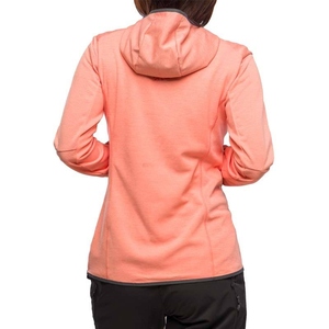 Chaqueta de Forro Polar Verde para Mujer, Manga Larga, con Capucha y Cierre de Cremallera, Ropa de Invierno, Resistente al Viento, Material de Spandex/Algodón, Largo Regular - Product Image 5