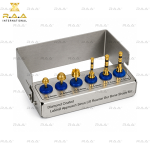Kit de Implantes Dentales de 6 Piezas de Calidad Premium con Fresas de Elevación de Seno de Abordaje Lateral Recubiertas de Diamante y Fresas para Hueso Recubiertas de Oro - Product Image 5