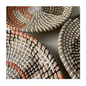 Plato de pared de hierba marina natural tejido a mano en Vietnam, decoración rústica para colgar en la pared para salas de estar, dormitorios, restaurantes, hoteles y resorts. - Product Image 6