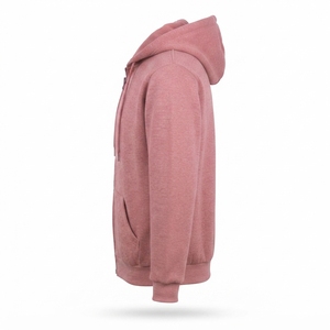 Sweat-shirt à capuche en molleton entièrement zippé personnalisé unisexe de qualité supérieure pour la vente en gros - Product Image 2