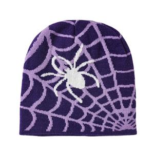 Y2K <b>Men</b> Women's High Quality Winter Beanie Spider Web Design Knit Cuffed <b>Skull</b> <b>Cap</b> Waterproof Ski Hat Beanies for Autumn Use - Product Image 2