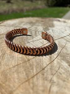 Copper Magnetic Therapy <b>Bracelet</b> Solid Magnetic <b>Adjustable</b> <b>Bracelet</b> Men Women Unisex Copper Jewelry Gift for Husband - Product Image 2