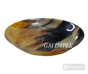 <b>GM</b> Impex High Quality Polished Buffalo Horn Rectangular and Square Tray Plates Natural <b>Crafts</b> in Animal Style - Product Image 6