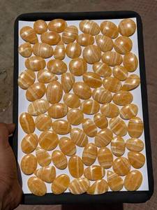 ขายส่งหินอาเกตลายลูกไม้สีเหลือง หินธรรมชาติสำหรับตกแต่ง ทำเครื่องประดับ ลูกปัด คาโบชอง และงานฝีมือ - Product Image 6