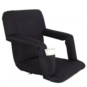 Wide <b>Reclining</b> Stadium Chair with Back Cushion for Beaches and Bleachers - Product Image 1