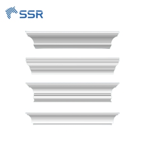 SSR Hot Selling Finger Joint <b>Pine</b> Wood Primed Board Crown Molding Skirting Board Ceiling for Interior Decoration - Product Image 3