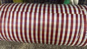 Rollo de Tela Tejida a Rayas de Nailon 100% Laminado con PVC Antibacteriano y Ecológico, Material Textil Duradero para Compras Reutilizables - Product Image 5