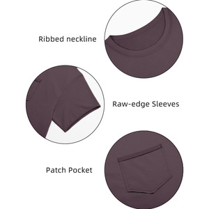 Camiseta Corta de Poliéster y Algodón con Logotipo Personalizado, Corte Holgado, para Hombre y Mujer, Cuello Redondo, Color Sólido, con Patrón Bordado o Estampado - Product Image 4