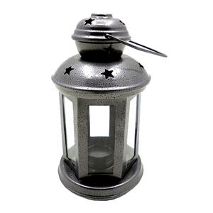 Home Decoration Silver Hammered Powder Coated Iron Glass Hanging Designer <b>Lantern</b> Modern Design <b>Candle</b> Stand - Product Image 1