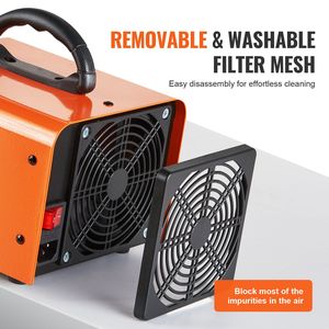 12000 mg/h ad alta capacità commerciale/industriale generatore di ozono macchina casa aria auto ionizzatori deodorizzatore 0-120 min tempo impostazione - Product Image 4