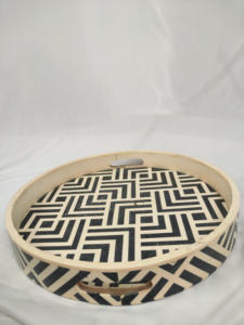 ถาดฝังกระดูกอ่อนสุดหรู งานแฮนด์เมด สำหรับเสิร์ฟและตกแต่งบ้าน ถาดฝังกระดูกอ่อนสไตล์โบฮีเมียน ราคาดีที่สุดจากอินเดีย ลดราคา - Product Image 5