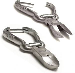 Coupe-ongles professionnel Morje en acier inoxydable 10,0 MM à mâchoires biseautées, ouverture large, lame courbée, pointe acérée pour ongles épais des orteils - Product Image 1