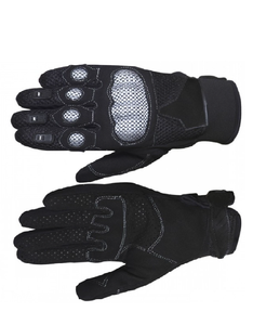 Gants de course à doigts entiers noirs en polyester et nylon respirants unisexes avec fermeture auto-agrippante pour activités de plein air - Product Image 4