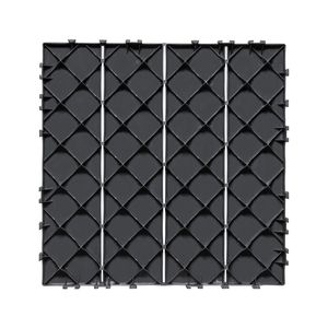 Piastrelle per Pavimenti a Incastro 36 Pezzi 11.6"x11.6" 36 Mq Pavimentazione Esterna in Plastica Impermeabile per Tutte le Condizioni Atmosferiche, Decking per Patio - Product Image 1