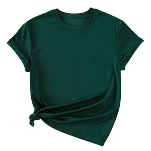 Camiseta de mezcla de algodón para mujer, suave, ligera, transpirable, informal, estilo urbano, proveedor mayorista - Product Image 2