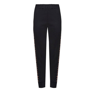 Women's <b>Black</b> Solid Eco-Friendly Polyester Lightweight Tracksuit Half-Zip Sweatshirt <b>Joggers</b> Casual Winter Wear Full Sleeve - Product Image 5