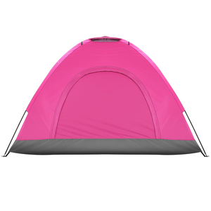Pink 3/4 Person <b>Camping</b> Dome Tent - Product Image 3
