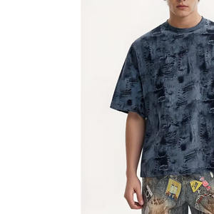 Camiseta de Moda para Hombre, Personalizada, Profesional, 100% Algodón, Tejido de Punto, Manga Corta, Oversize, Lavado Enzimático, Transpirable, Antiarrugas - Product Image 2