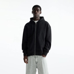 เสื้อฮู้ดผู้ชายโอเวอร์ไซส์มีซิปทรงโอเวอร์ไซส์ออกแบบได้ตามต้องการ - Product Image 1