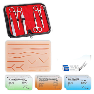 Kit de Práctica de Sutura Médica Profesional con Herramientas de Alta Calidad y Almohadilla de Sutura Reutilizable, Kit de Sutura Ideal para Estudiantes de Medicina - Product Image 1