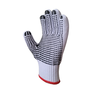 ถุงมือผ้าฝ้ายป้องกันไฟฟ้าสถิตย์ประสิทธิภาพสูงถุงมือนิรภัยดีไซน์ป้องกันการลื่นสำหรับงานก่อสร้างทางอุตสาหกรรม - Product Image 4