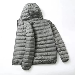 2024 Men's New Ultra Light White Duck <b>Jacket</b> Slim Winter Puffer Coat Windproof Feature Portable Plus Size Formal for - Product Image 1