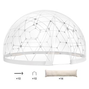 Tenda a Cupola da Giardino 12 FT con Copertura Trasparente in PVC Impermeabile per Esterni, Versione Migliorata per Applicazioni Alberghiere - Product Image 1