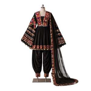 Robe maxi ethnique bohème brodée à la main pour femmes, coton de qualité supérieure, taille personnalisée, vente en gros, robes décontractées afghanes - Product Image 3