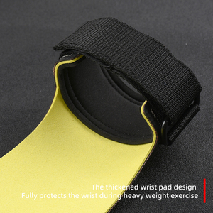 Poignées de paume réglables en néoprène pour exercices des doigts, équipement de fitness, support de main, noir et jaune, modèle 2026 - Product Image 2