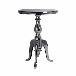 Industrial <b>Copper</b> Finish Metal <b>Table</b> with Rivet Detail and Oval Cutouts for Living Room Furniture Center <b>Table</b> - Product Image 4