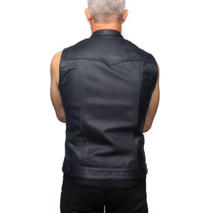 Dernière version du gilet en cuir confortable pour motards, antibactérien, respirant, anti-UV. - Product Image 6